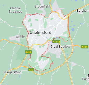 Map of Chelmsford