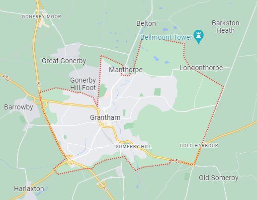 Map of Grantham