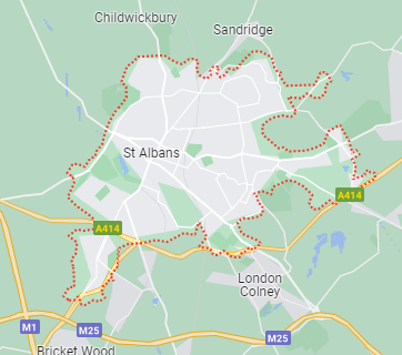 Map of St Albans