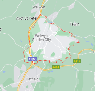 Map of Welwyn Garden City